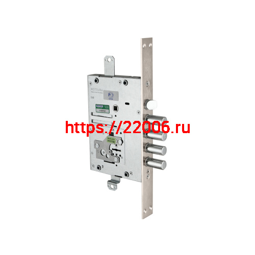 Замок Mottura (Моттура) врезной сувальдный с защёлкой 52.J535M-D MyKey (правый), ключ 60 мм, без накл.