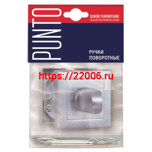 Ручка Punto (Пунто) поворотная BK6.K.QL52 (BK6 QL) SSC-16 сатинированный хром фото 2