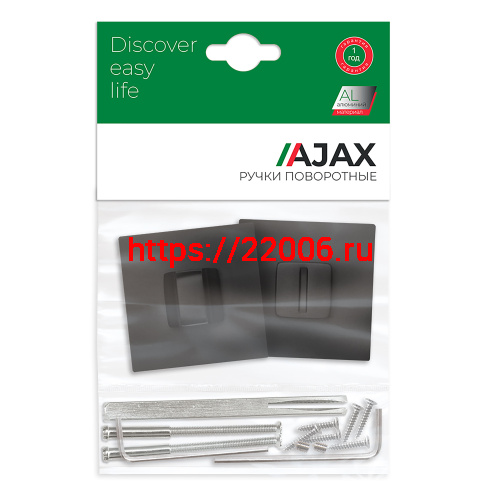 Ручка Ajax (Аякс) поворотная BK6.K.JS51 (BK6 JS) BL-24 черный фото 2