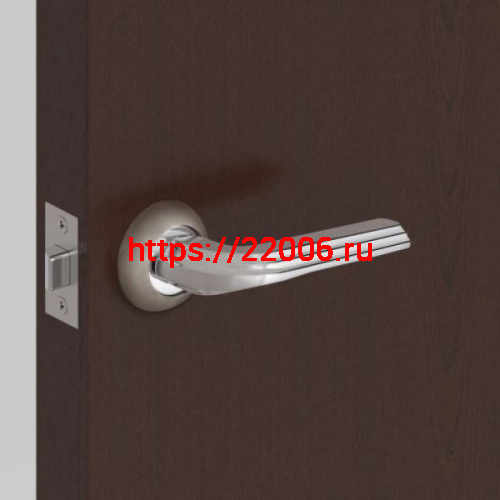 Ручка Punto (Пунто) раздельная BOLERO TL/HD SN/CP-3 матовый никель/хром фото 2