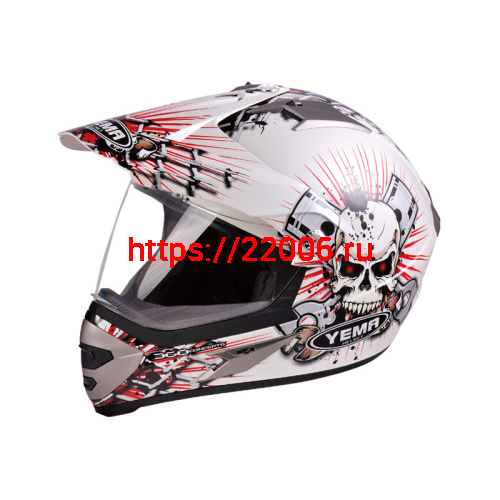Мотошлем YM-911 белый (L)
