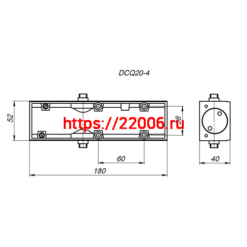 Доводчик Fuaro (Фуаро) дверной DCQ20-4 (40-80 кг) AL w/o arm до 80 кг (алюминий) без тяг в комплекте фото 2