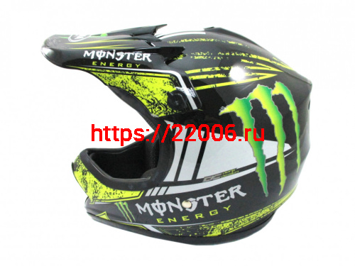 Мотошлем YM-210 KIDS Monster черный (M)