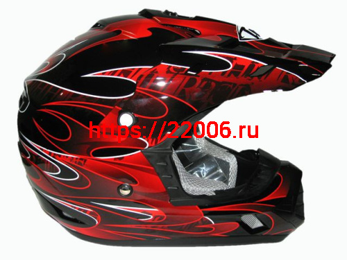 Мотошлем THH TX-12 №3 black/ red (L)