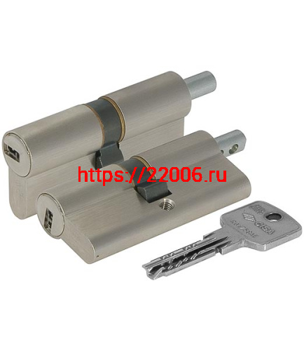 Цилиндровый механизм Cisa (Чиза) под вертушку ASTRAL ОА312-18.12 (80 мм/35+10+35), НИКЕЛЬ