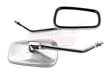 Зеркала (009) металл квадр. хром (стойка торчит) d=10 мм (в уп. 50 пар)