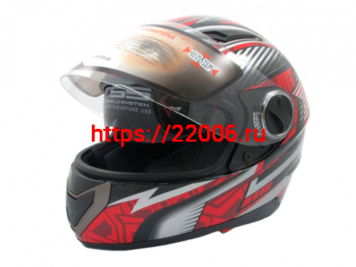 Мотошлем YM-826 черный (S)