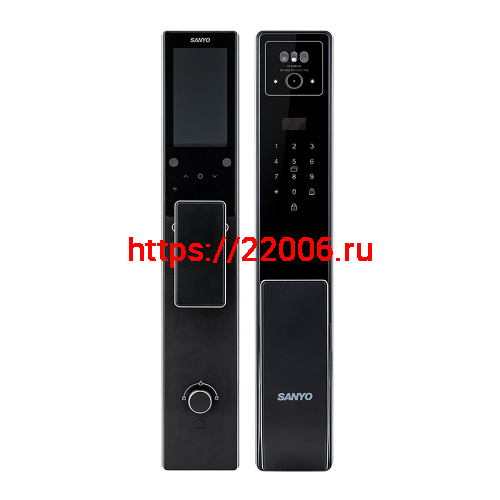 Электронный замок Sanyo D300 Tuya DM70 с WiFi, с распознаванием лиц, черный
