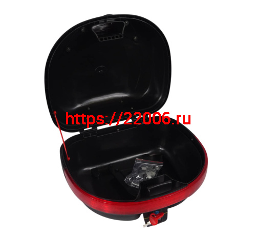 Кофр задний пластик JX B-07, 30 л., черный фото 2 Кофр задний пластик JX B-07, 30 л., черный фото 2