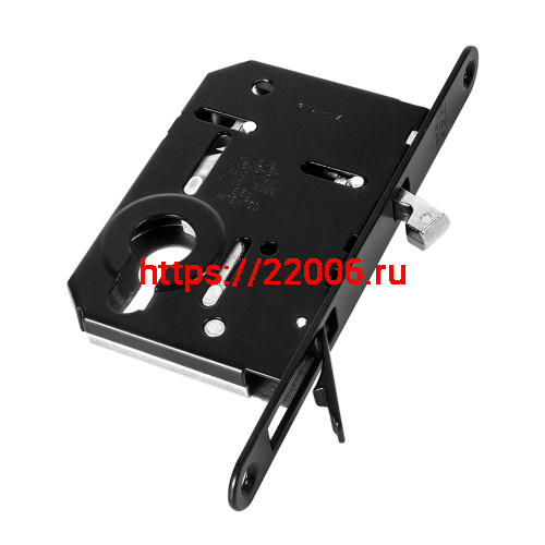 Корпус AGB (АГБ) врезного замка под цилиндр для раздвижных дверей SCIVOLA TRE B08982.50.93 (черный)