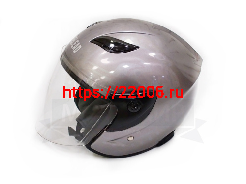 Шлем открытый "Safelead" HF-255В "колобки" Honda Grey размер S фото 4