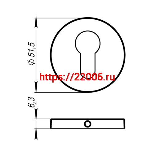 Накладка Armadillo (Армадилло) под цилиндр ET.R.URS52 (ET URS) BPVD-77 вороненый никель фото 4