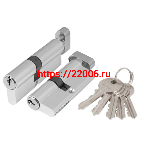 Цилиндровый Ajax (Аякс) механизм (AZ102/100) AZ1002Knob100 (40+10+50) CP хром