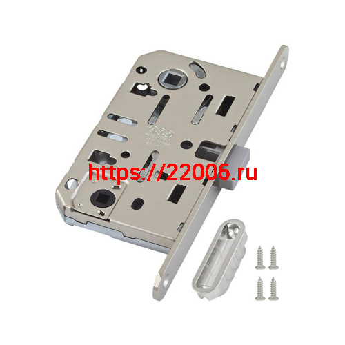 B06102.50.06.567 AGB (АГБ) Защелка врезная WC (никель) с отв. пл. B02402.05.06 MEDIANA POLARIS фото 2