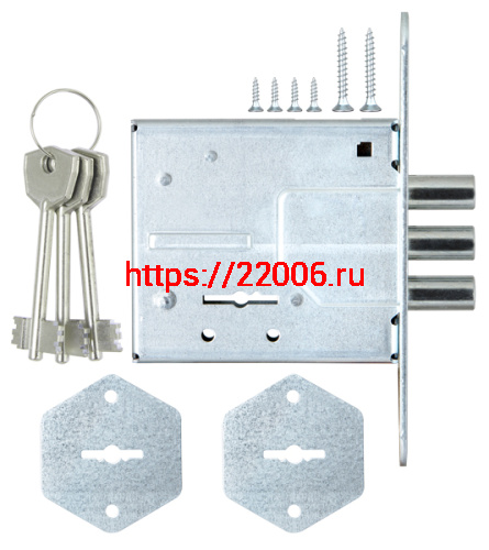 Замок Sam (Сам) врезной сувальдный ЗВ8-4С/1 (без отв. планки), 3 кл. /76601/ фото 4