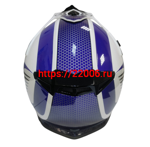 Шлем кроссовый COBRA EC H325, син/бел, крас/черн, бел/оранж, бел/лайм, син/жел., размер М фото 3