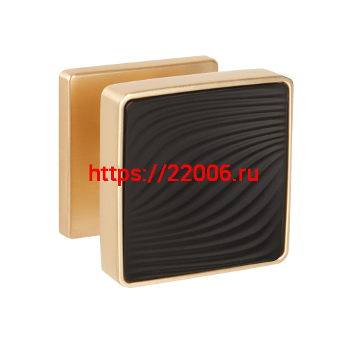 Ручка Punto (Пунто) раздельная K.EST.Q52.GIPNOZ SSG/BL-39 сатинированное золото/черный