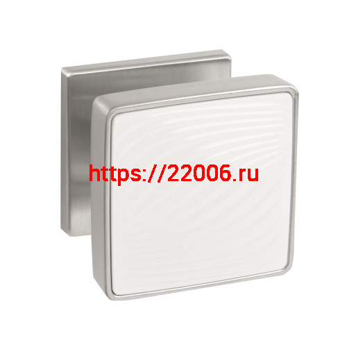 Ручка Punto (Пунто) раздельная K.EST.Q52.GIPNOZ SSC/WH-16 сатинированный хром/белый