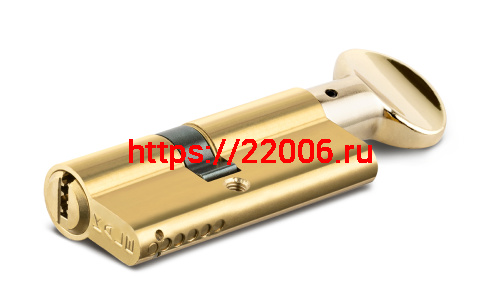 Цилиндровый механизм Kale kilit (Кале килит) с вертушкой 164 SM/70 (30+10+30) mm латунь 5 кл. фото 3