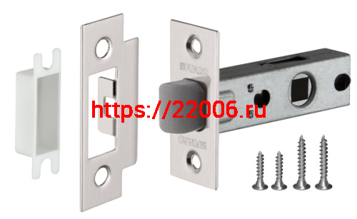 Защелка Fuaro (Фуаро) врезная PLASTP12-45-25 SN мат.никель