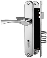 Замок цилиндровый Fuaro (Фуаро) с в комплекте с ручкой LOCKSET.9011 (SET F9011) CP хром