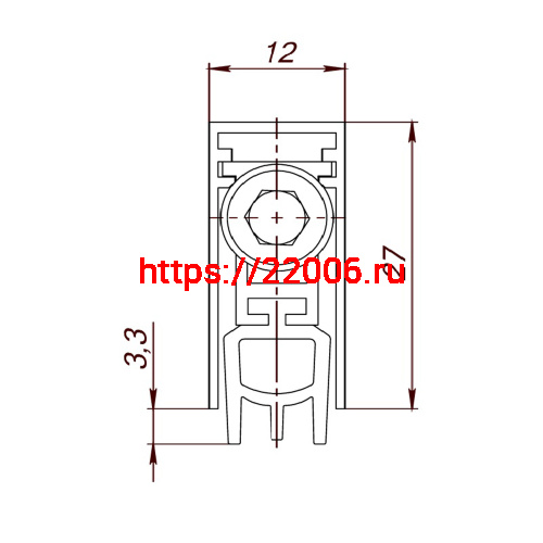 Автоматический Armadillo (Армадилло) порог EASY BLOCK U/820 фото 3
