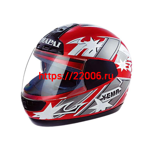 Мотошлем YM-801А красный (М)