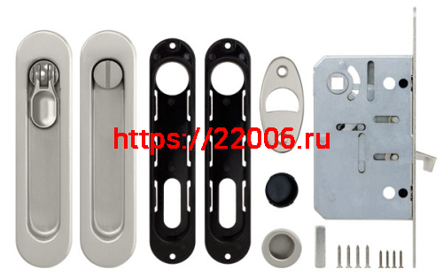 Набор Armadillo (Армадилло) для раздвижных дверей SH.LD152.KIT011-BK (SH011-BK) SN-3 матовый никель фото 2