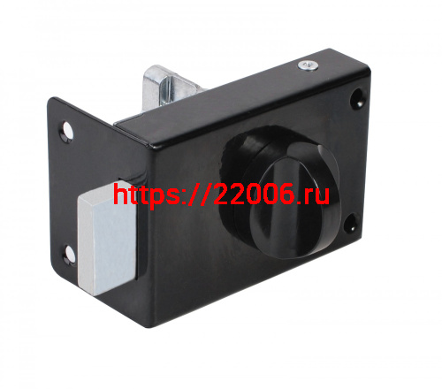 Замок Omega (Омега) накладной цилиндровый ЗН1 черный