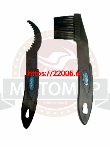 Набор для чистки деталей универсальный ВЕЛО/МОТО/АВТО (щетка+скребок) Набор для чистки деталей универсальный ВЕЛО/МОТО/АВТО (щетка+скребок)