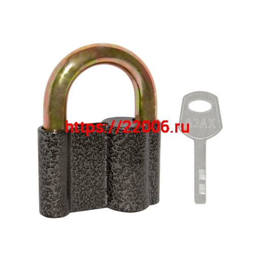 Замок Ajax (Аякс) навесной PD-4080 (PD-40-80) 3 fin key