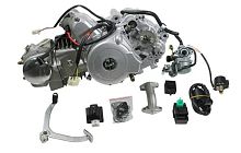 Двигатель 125см3 152FMI полуавтомат. сцепление, (пер:1 вп + 1 наз),(карб,CDI,кат.заж,алюм.цил) 49.9