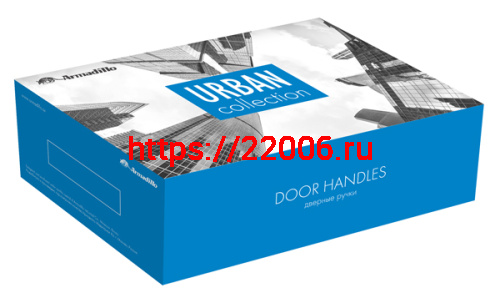 Ручка Armadillo (Армадилло) раздельная R.URB52.ARC (ARC URB2) CP/White-14 хром/белый фото 3