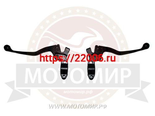 Рычаги тормоза/сцепления Урал с кронштейном, металич., пара фото 2 Рычаги тормоза/сцепления Урал с кронштейном, металич., пара фото 2