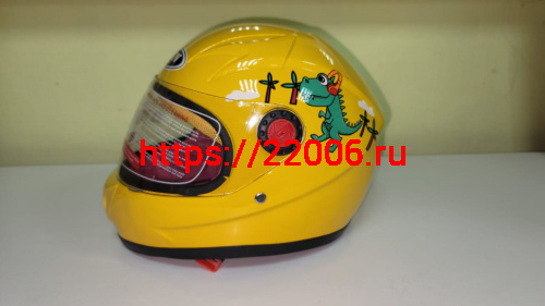 Мотошлем FGN-505 Детский закрытый желтый (без размера)