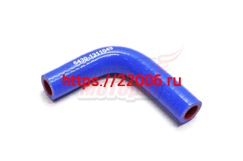 Патрубок бачка расширительного МАЗ силикон.,синий,армир. L193мм,d16мм. (HH049)