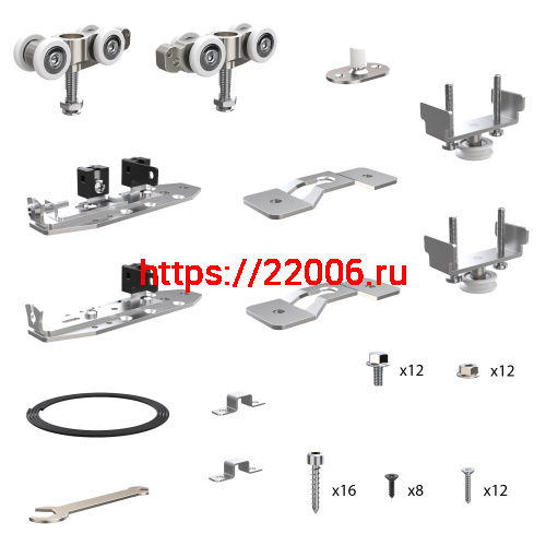 Комплект Armadillo (Армадилло) для раздвижных профильных дверей SLD.Comfort-PRO.SET4.PROF synchron/80 фото 2