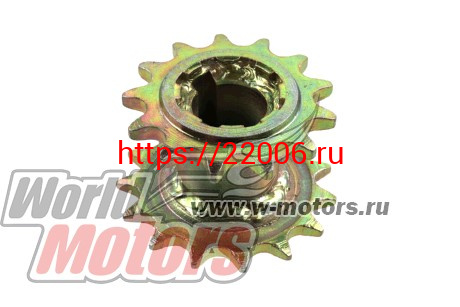 Звезда ведущая 13/15z мотобуксировщика двухсторонняя (d=25мм, шаг 15,875,шпонка 8мм) Звезда ведущая 13/15z мотобуксировщика двухсторонняя (d=25мм, шаг 15,875,шпонка 8мм)