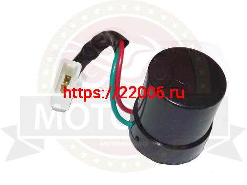 Реле поворотов 2 конт. провод. Альфа, "Zodiak", Yamaha Jog50, Cobra CrossFire без звука