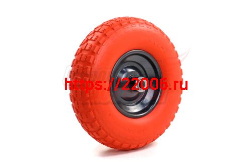 Колесо ПЕНА тачки садовой 6" 4,00/6" (W13) (под ось 20мм)