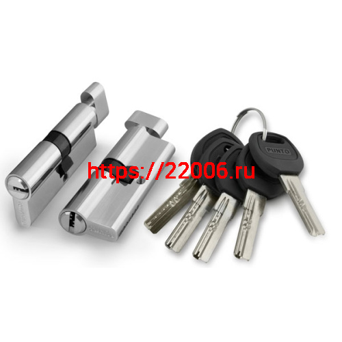 Цилиндровый Punto (Пунто) механизм (A202/110) A2002Knob110(50+10+50) с вертушкой SN никель