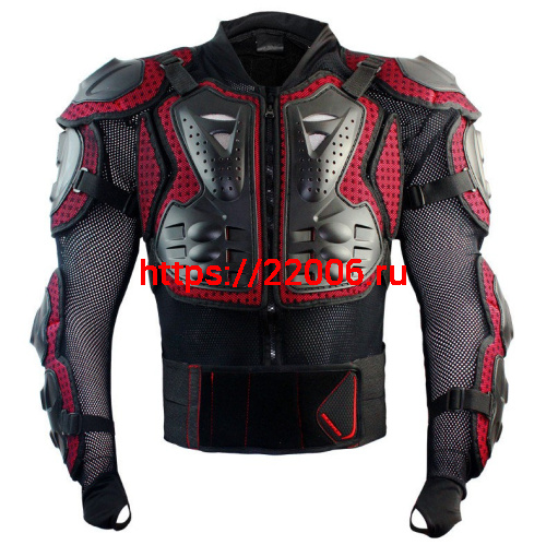 Защита тела мото SCOYCO AM02-2 - "черепаха", красная, р-р  S