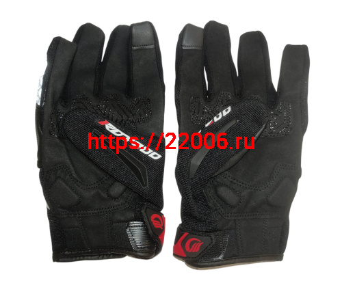 Перчатки PRO-BIKER MCS-57 (чёрно-красные), р-р XL фото 2