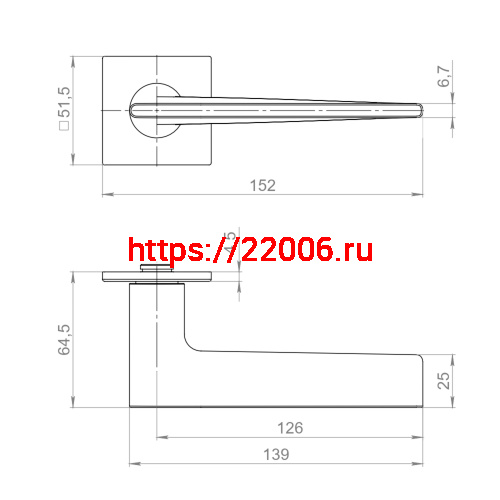 Ручка Armadillo (Армадилло) раздельная K.YM.TRUFFLE FSG-39 флор. золото фото 3