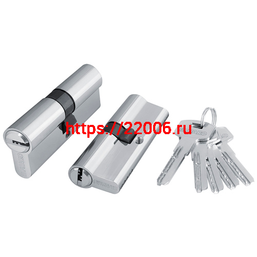 Цилиндровый Fuaro (Фуаро) механизм (200 ZA/70) 2000ZAKey70(30+10+30) CP хром 5Key