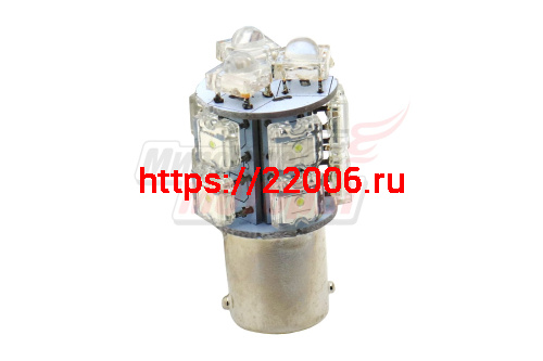 Лампа 12 В BA15S (T25), 13 светодиодов LED FLUX, белая