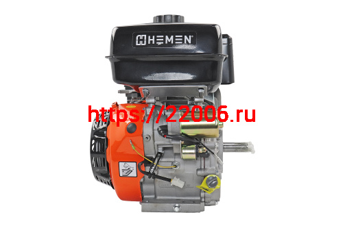 Двигатель HEMEN 18,5 л.с. с катушкой  7А84Вт 192F-2E (458 см3) электростартер, вал 25 мм фото 2