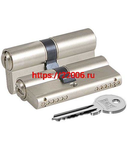 Цилиндровый Kale kilit (Кале килит) механизм 164 GN/68 (26+10+32) mm никель 3 кл.