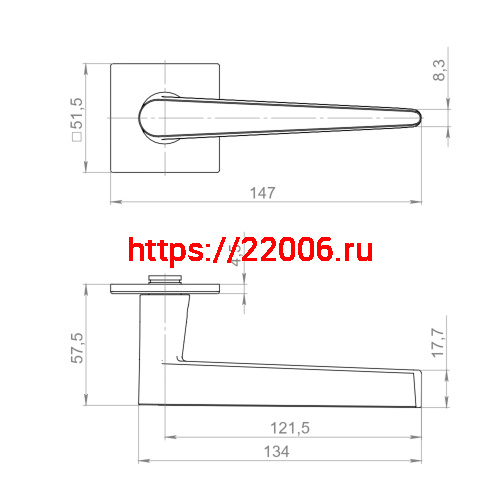 Ручка Armadillo (Армадилло) раздельная K.YM.GELATO MWSC-33 итальянский тисненый фото 3