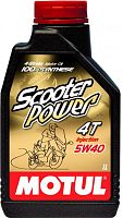 Масло MOTUL Scooter Power 4T 5W40 12*1 л, моторное (105958)
